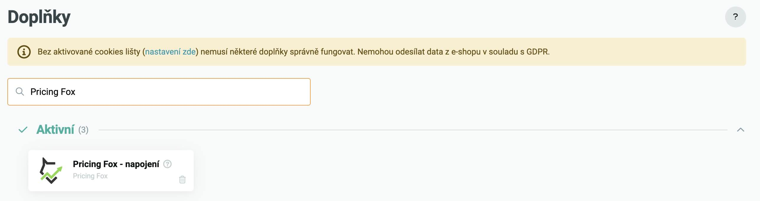 Pricing Fox medzi oficiálnymi doplnkami v Upgates Marketplace